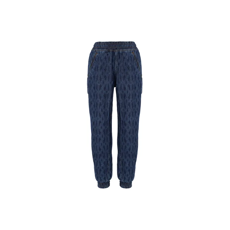 Adidas Ivy Park Monogram Denim Track Pants All Gender-1