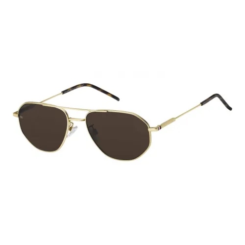 Tommy Hilfiger Metal Aviator Sunglasses Men's Gold