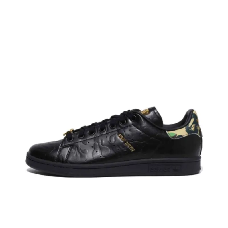Adidas x A BATHING APE Stan Smith Low Top Skateboard Shoes Men's-0