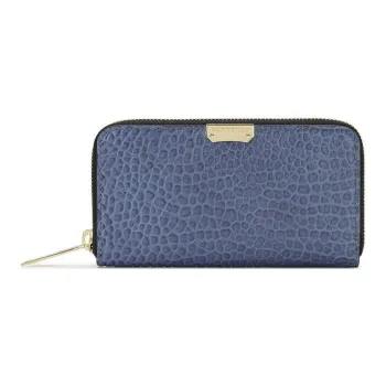 Burberry Leather Wallets Card Holders Women's Blue