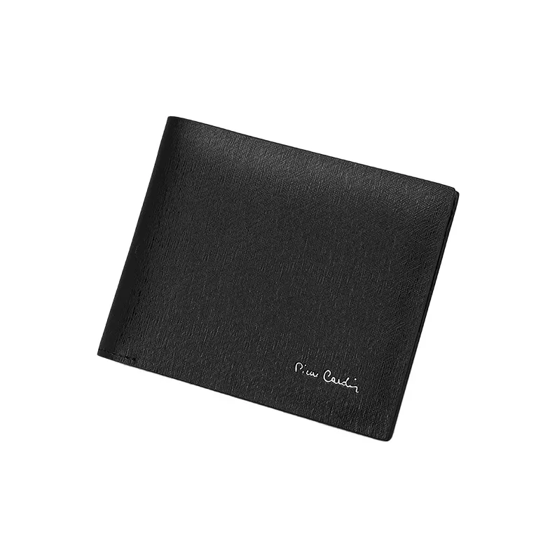 PIERRE CARDIN Top Grain Cow Leather Card Holder, Wallet Regular Men's Black-2