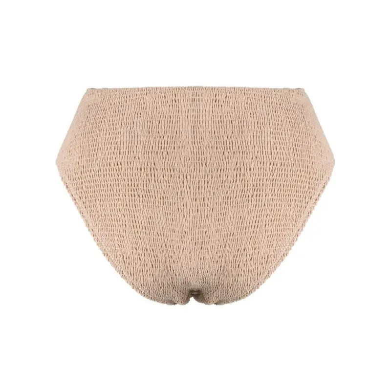TOTEME High-waist Smocked Bikini Bottoms-1