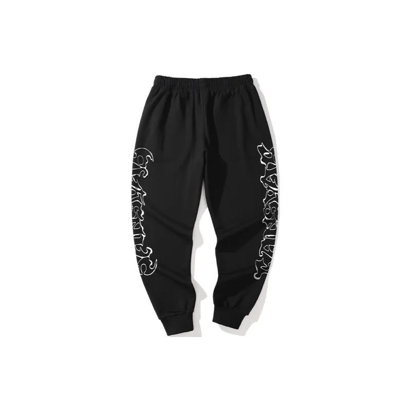 SANSYAS Casual Pants Unisex Black-1
