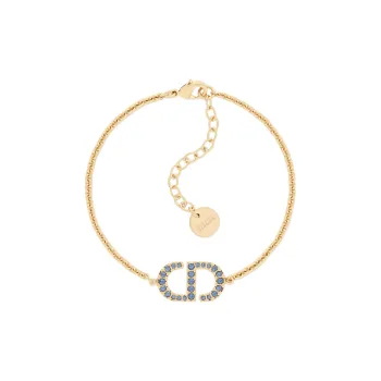 DIOR Metal Crystal Bracelets Women's Gold
