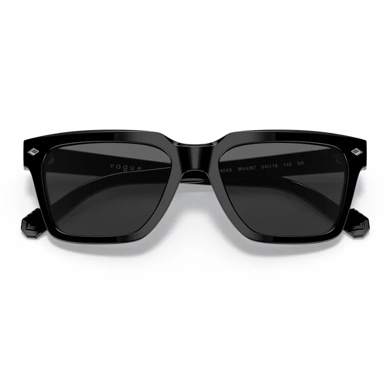 VOGUE Acetate Square Sunglasses Men's Black-3