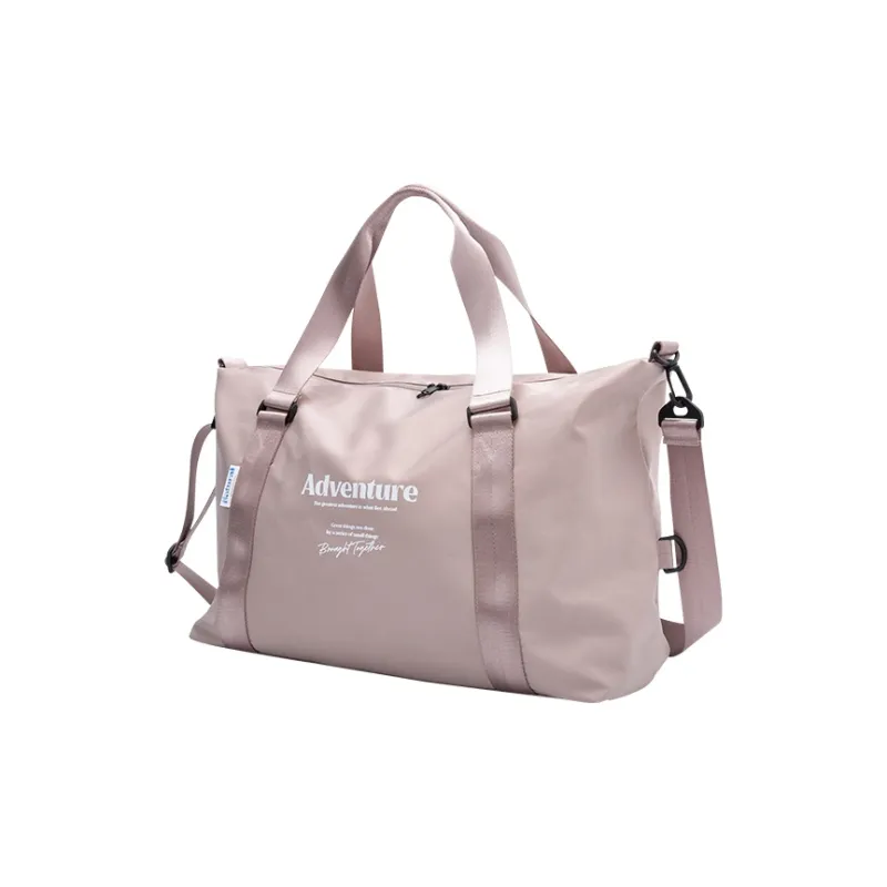 SEM/R Nylon Print Gym Bag Large Size Unisex Pink/black-1