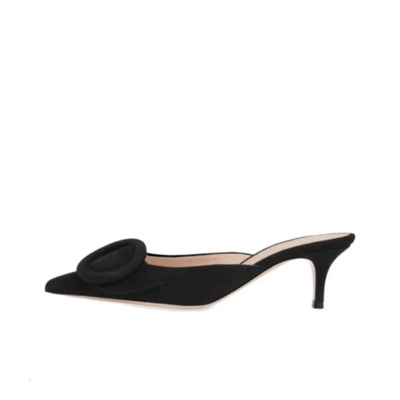 GIANVITO ROSSI Portofino 55mm Suede Mules-0