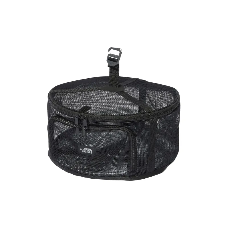 THE NORTH FACE Recycled Polyester Tableware Plate And Utensil Storage Box And Bag Unisex Black-1