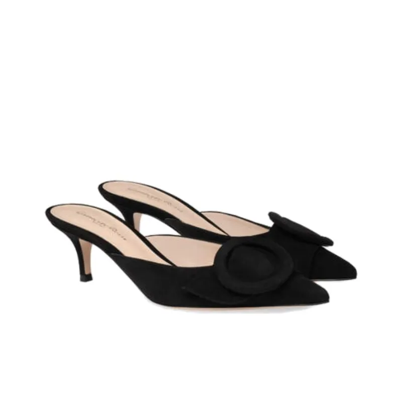 GIANVITO ROSSI Portofino 55mm Suede Mules-1