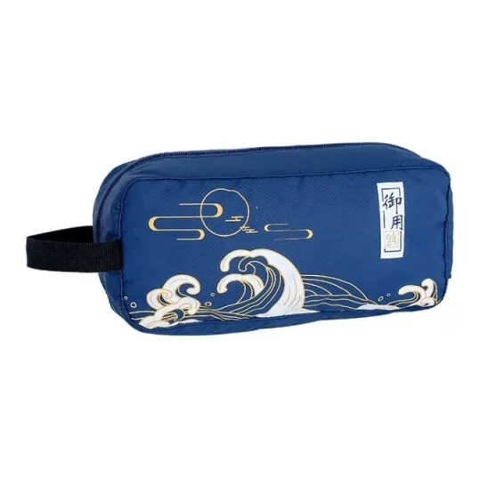 GOX Nylon Storage Bag Toiletry Bag Large Size Unisex Fukai Blue-3
