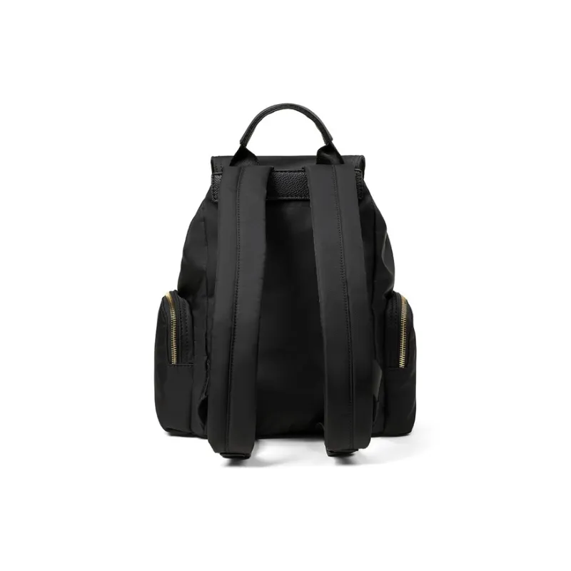 Teenmix Polyamide With Synthetic Leather Backpack, Backpack, Mommy Bag Tubas Women's Black/Ecru-2