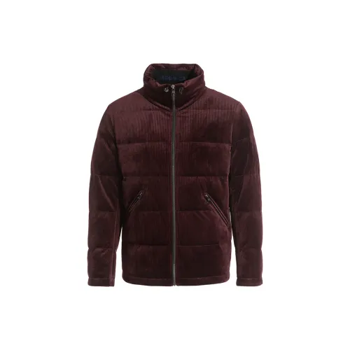 ANDREW MACKENZIE Down Jackets Men Burgundy