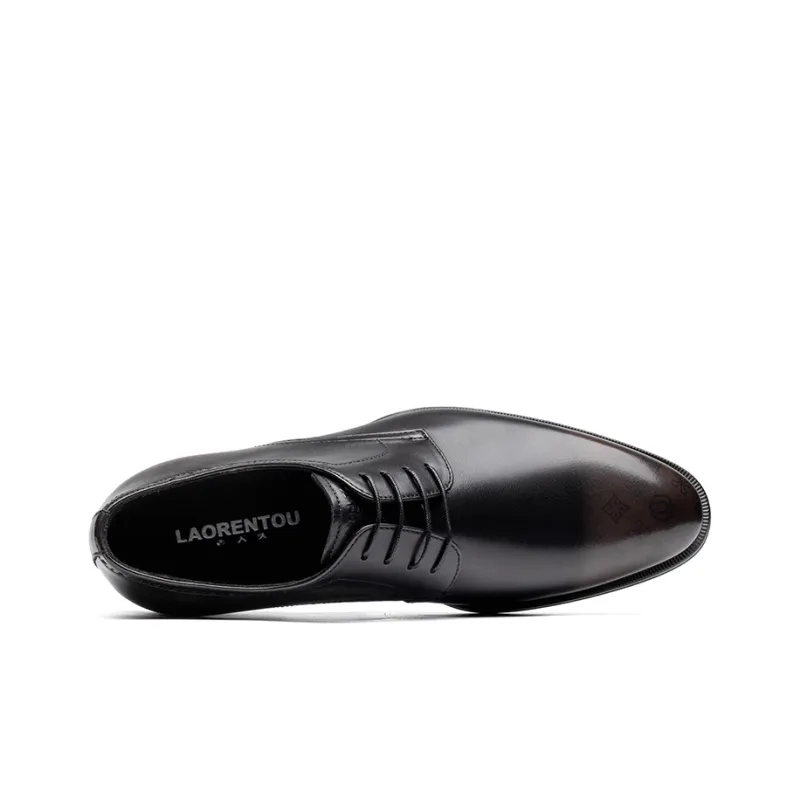 LAORENTOU Dress Shoes Men Low Top Black/Brown-10