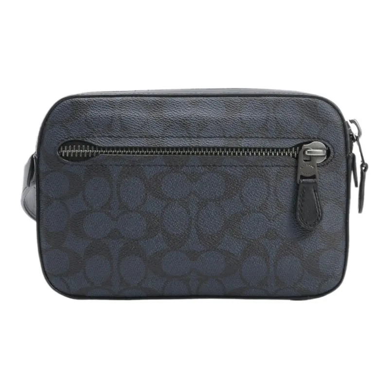 COACH Metropolitan Soft Leather Fanny Pack Men's Blue-4