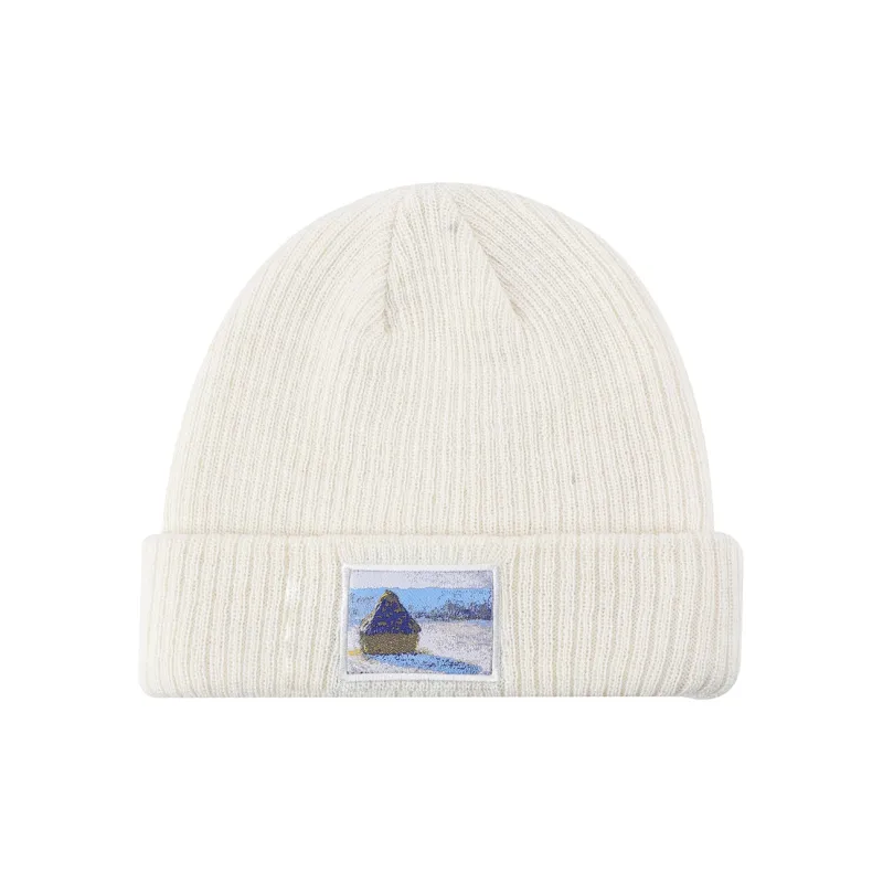 MYOMY Wool Knitted Fabric Beanies Unisex-12