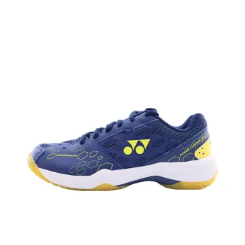 YONEX Power Cushion Low Top Badminton Shoes Unisex Navy Blue Yellow