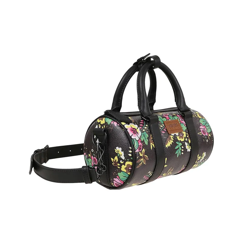 KENZO Canvas Shoulder Bag Crossbody Bag Handbag Mini Women's Black-3