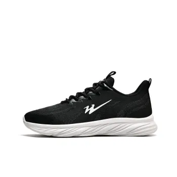 Binary Low Top Running Shoes Men's Black White