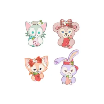 Disney 2024 Duffy And Friends Heart-shaped Strawberry Collection Anime / Games Fridge Magnets