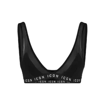 DSQUARED 2 Logo underband Panelled mesh Bra