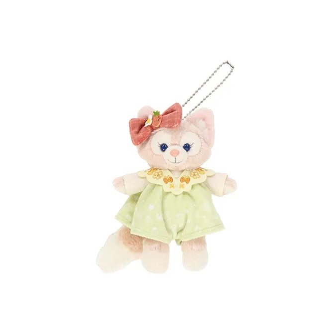 Disney Duffy And Friends Heart Shaped Strawberry Collection LinaBell Dolls Plush Pendant 14cm Height-0