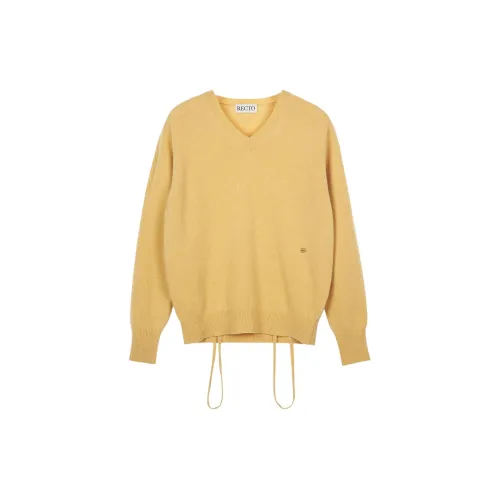 RECTO Sweaters Women's Vintage Yellow