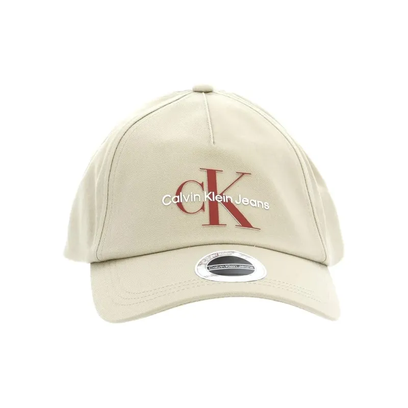 CK/Calvin Klein Cotton Baseball Caps Men's Beige-0