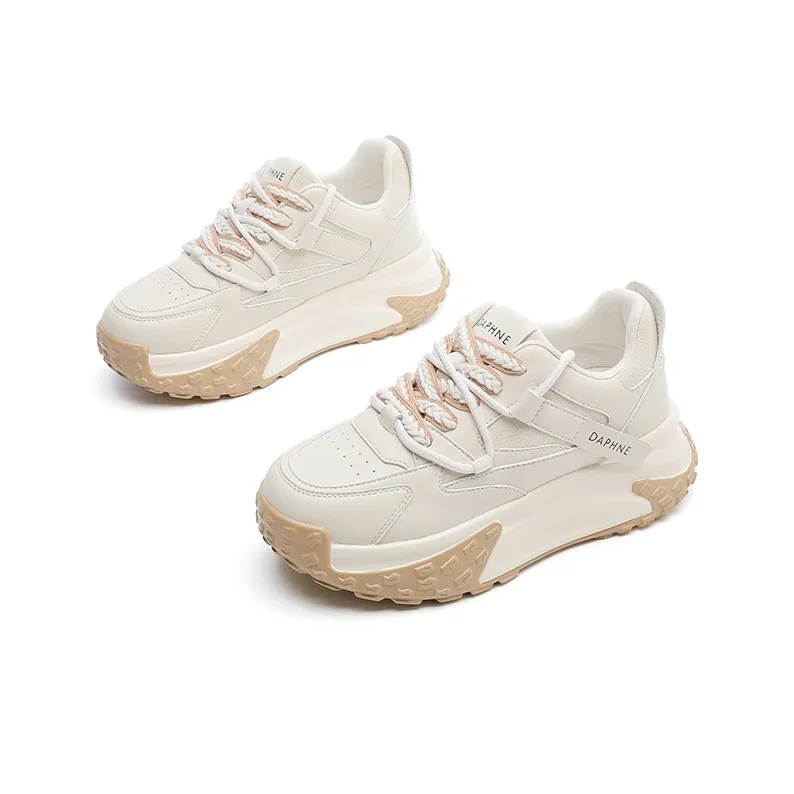 DAPHNE Low Top Casual Shoes 6.5cm Women's Beige-3