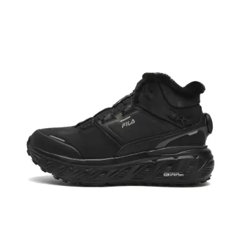 FILA BOA EXPLORER HIGH WE Cushioning Wear Resistant Mid Top Outdoor Shoes Women's Black