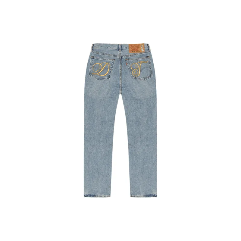 Denim Tears x Levis/, Denim Tears X Levis Co branded Series FW23 Jeans Unisex Light Blue-1