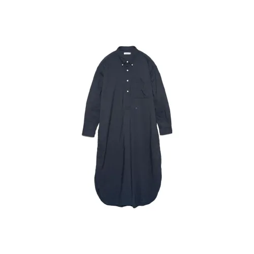 Nanamica 2024 Autumn/Winter Collection Long-Sleeved Dresses Women's Marine Blue