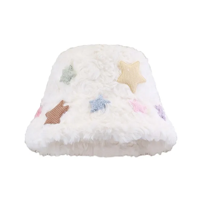 EQUIPMENTELEGANT Faux Cashmere Bucket Hats Women's-3
