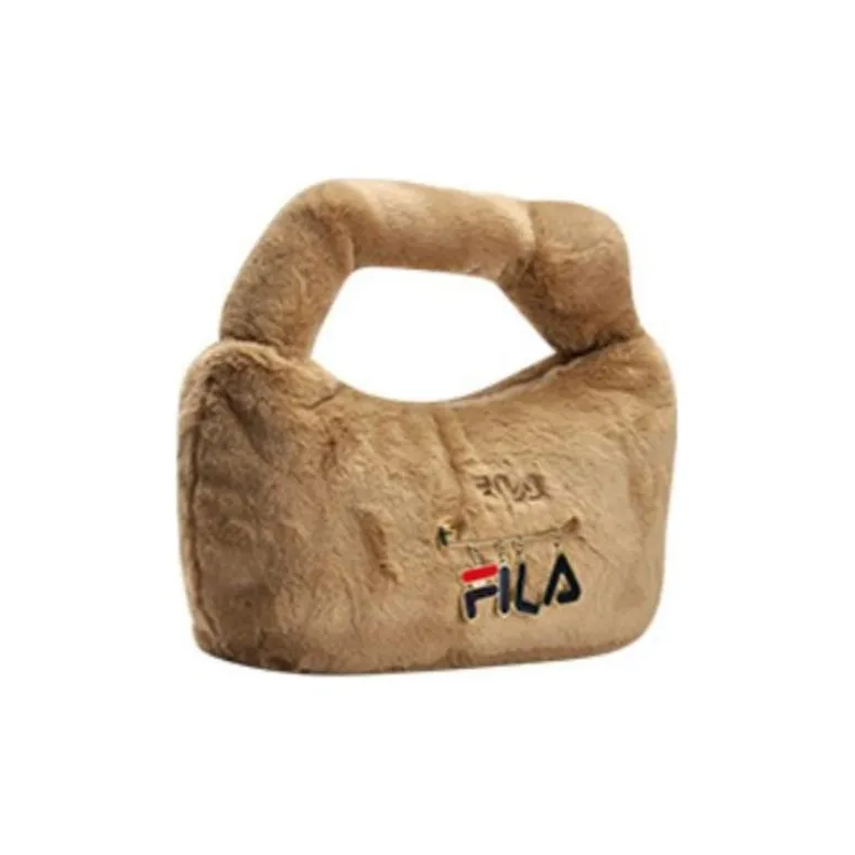 FILA Fabric Shoulder Bag Handbag Shoulder Bag Women's Light Brown-3