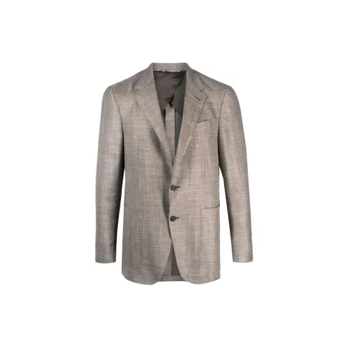 Canali Single-breasted Wool-linen Blazer