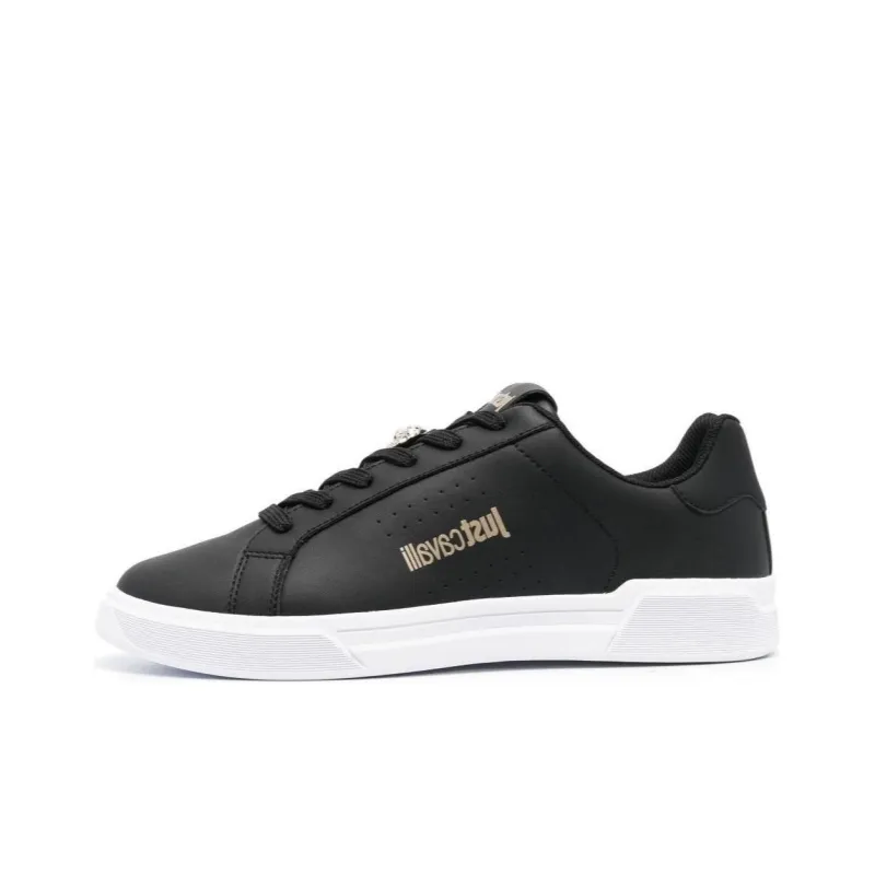 Just Cavalli Low-Top Skateboard Shoes Men's Black-0