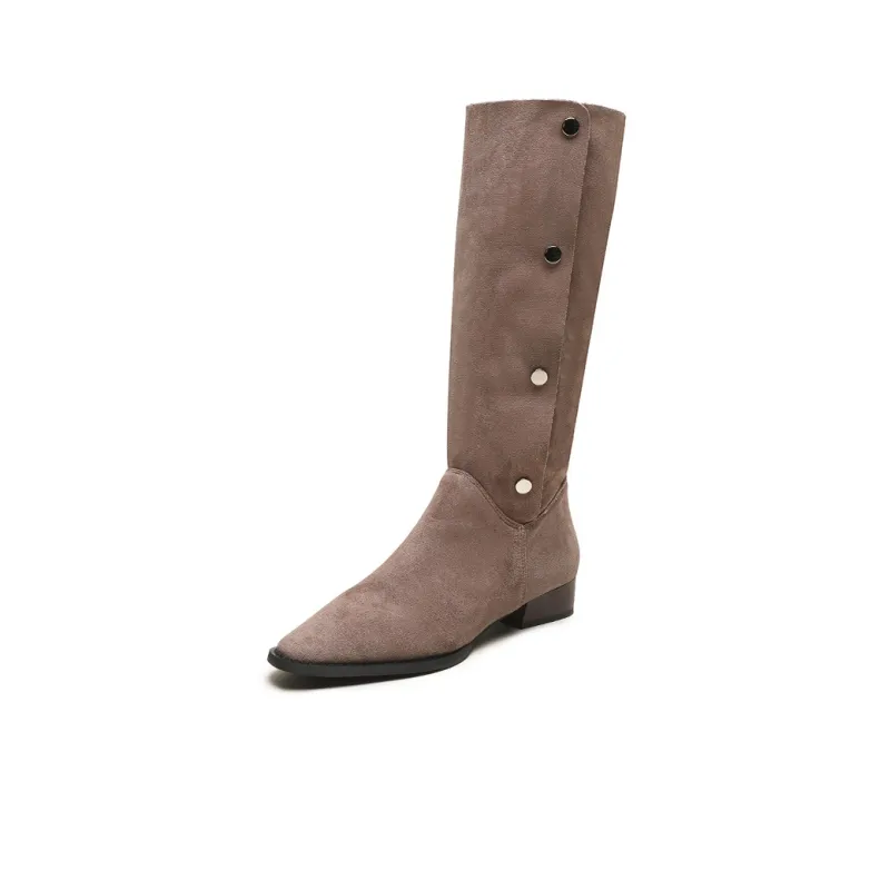 Mulinsen Knee-high Boots 3cm Women's-2