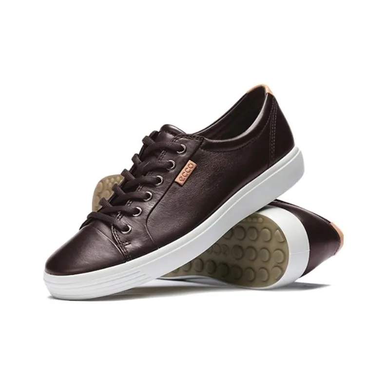 Ecco Low Top Skateboard Shoes Men's Brown-3