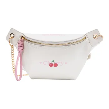 SEM/R Synthetic Leather Shoulder Bag, Crossbody Bag, Sling Bag Small Size Women's Milk White 10501/Dream Pink 60302