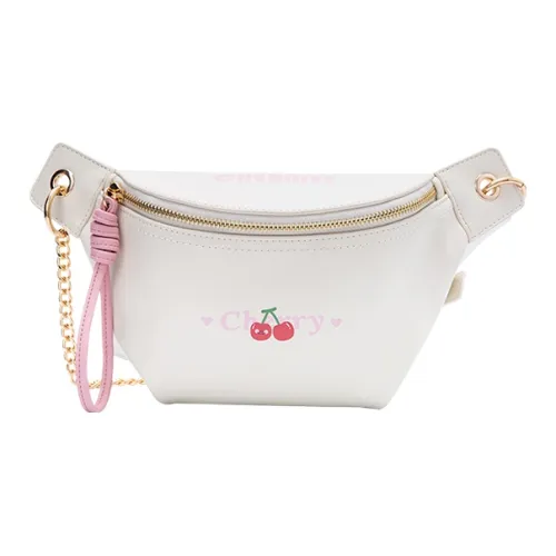 SEM/R Synthetic Leather Shoulder Bag, Crossbody Bag, Sling Bag Small Size Women's Milk White 10501/Dream Pink 60302