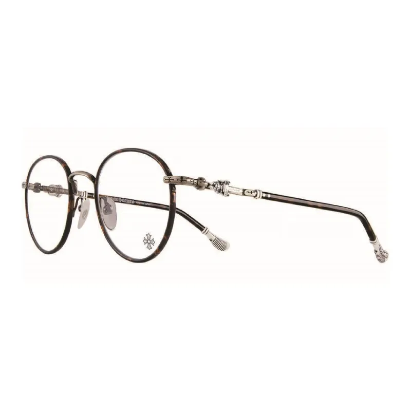 Chrome Hearts Plate And Metal Round Eyeglass Frames Unisex-1
