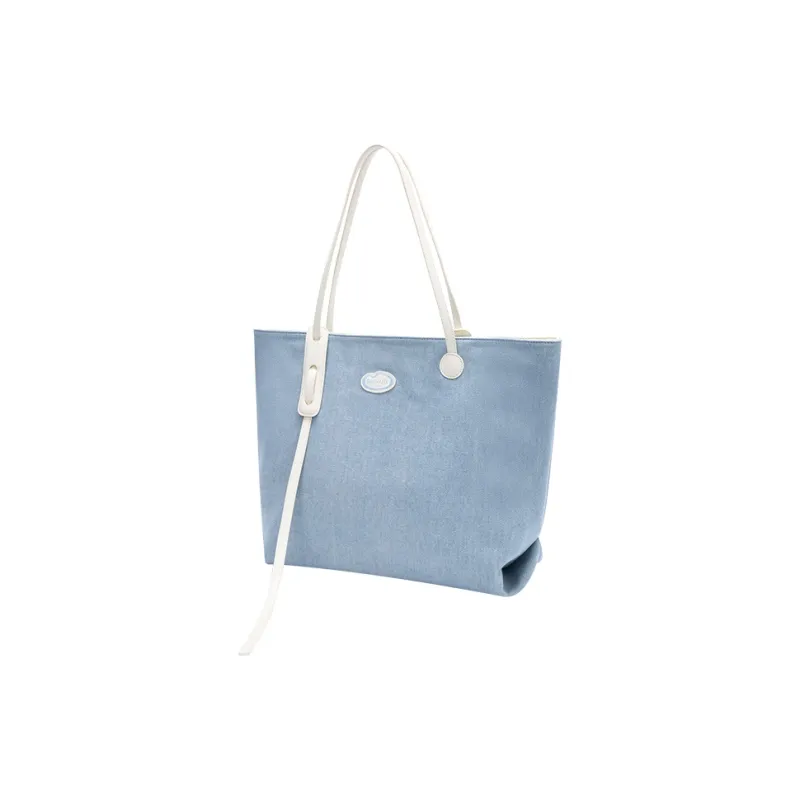 SEM/R PU Shoulder Bag Medium Size Women's Khaki 50607 Denim Light Blue 88101-6