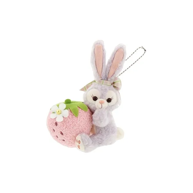 Disney StellaLou Duffy And Friends Heart Shaped Strawberry Collection Dolls Plush Pendant 14cm Height-1
