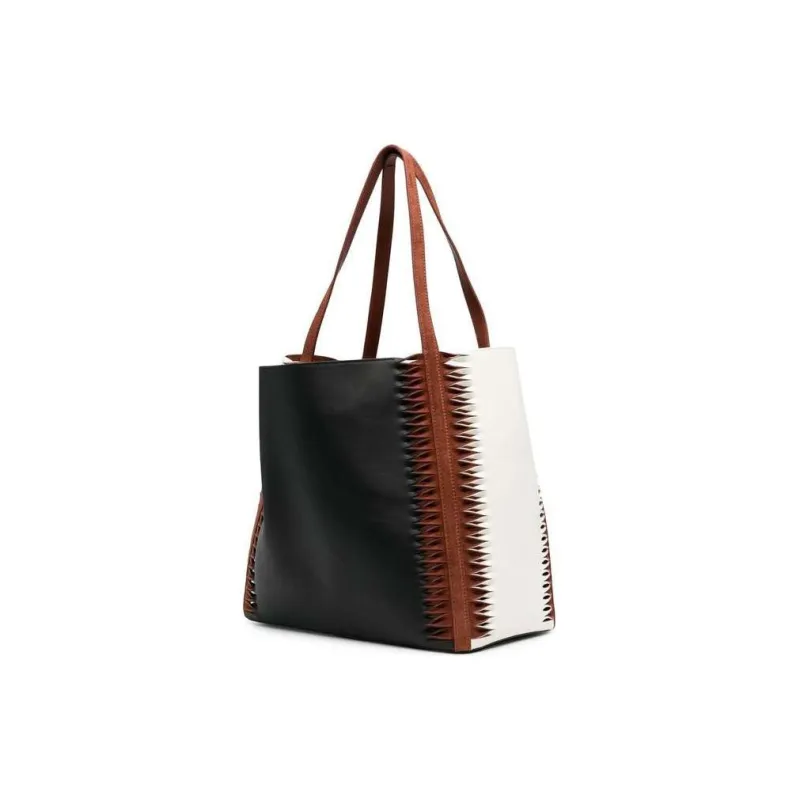 Chloe LOUELA Cow Leather Tote Bag Shopping Bag Handbag Shoulder Bag Women's Black-3