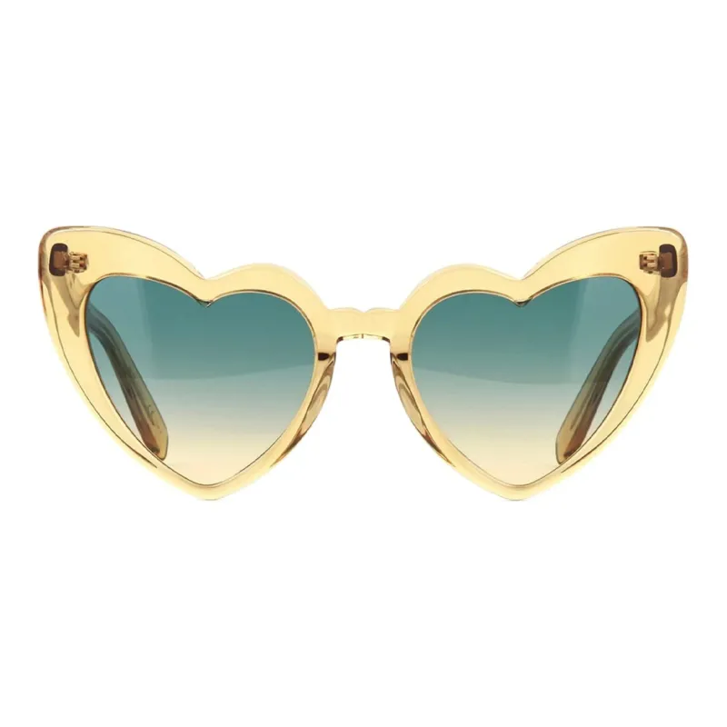 SAINT LAURENT - Irregular Shape Sunglasses Women's Gold-1