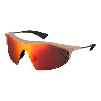 DIOR Rubber Irregular Shape Sunglasses Men's Nude
