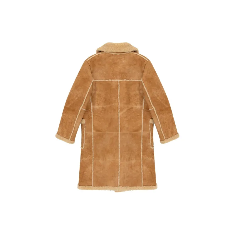 Denim Tears FW23 Leather Jacket Unisex Khaki-1