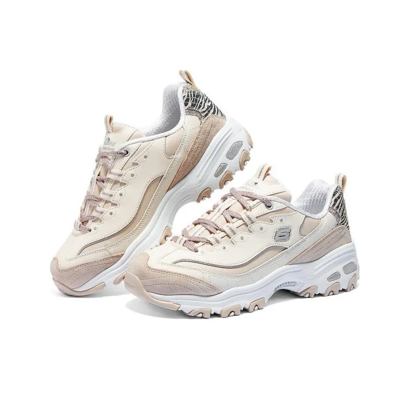 Skechers D'LITES 1.0 Cushioning Anti Slip Wear Resistant Coverage Impact Resistant Low Top Casual Shoes-2