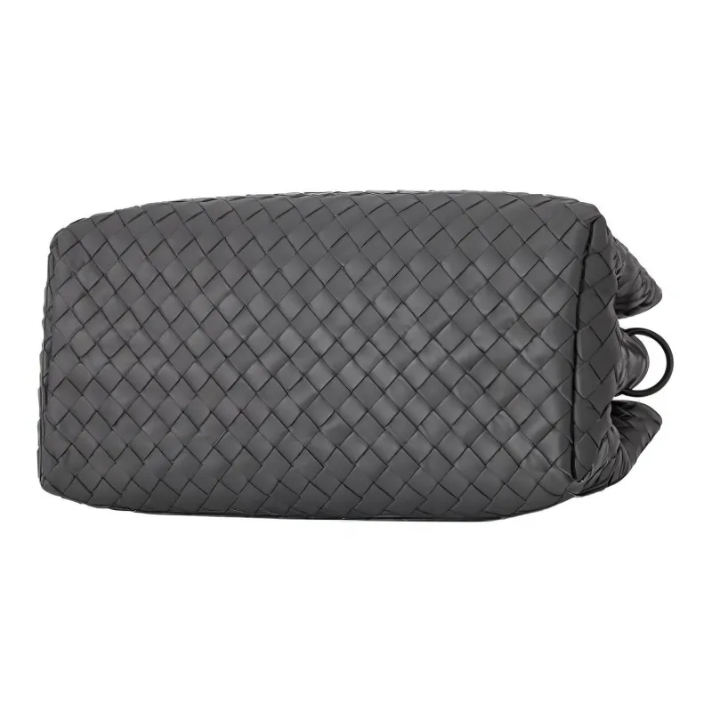 Bottega Veneta Cow Leather Bag, One Shoulder Handbag Regular Women's Gray-3
