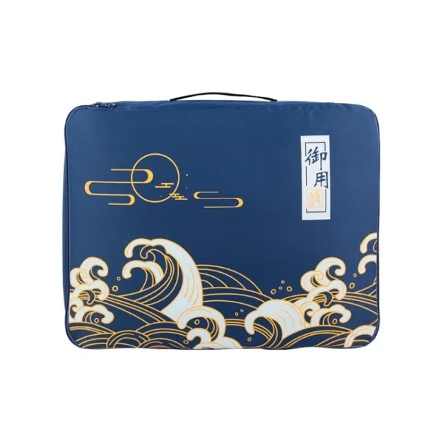 GOX Nylon Storage Bag Toiletry Bag Large Size Unisex Fukai Blue-2