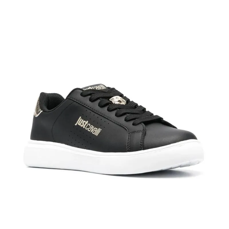 Just Cavalli Low-Top Skateboard Shoes Women's Black-1